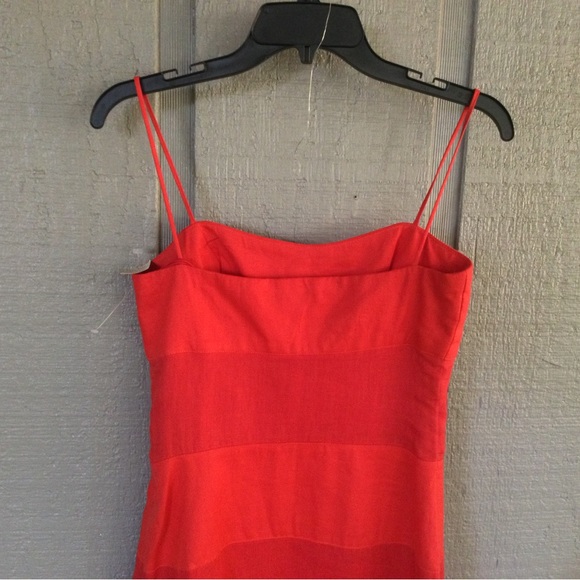 Geary Roark Linen Mini Dress Size 6 Colorblock Sleeveless Women Preppy - Picture 5 of 15